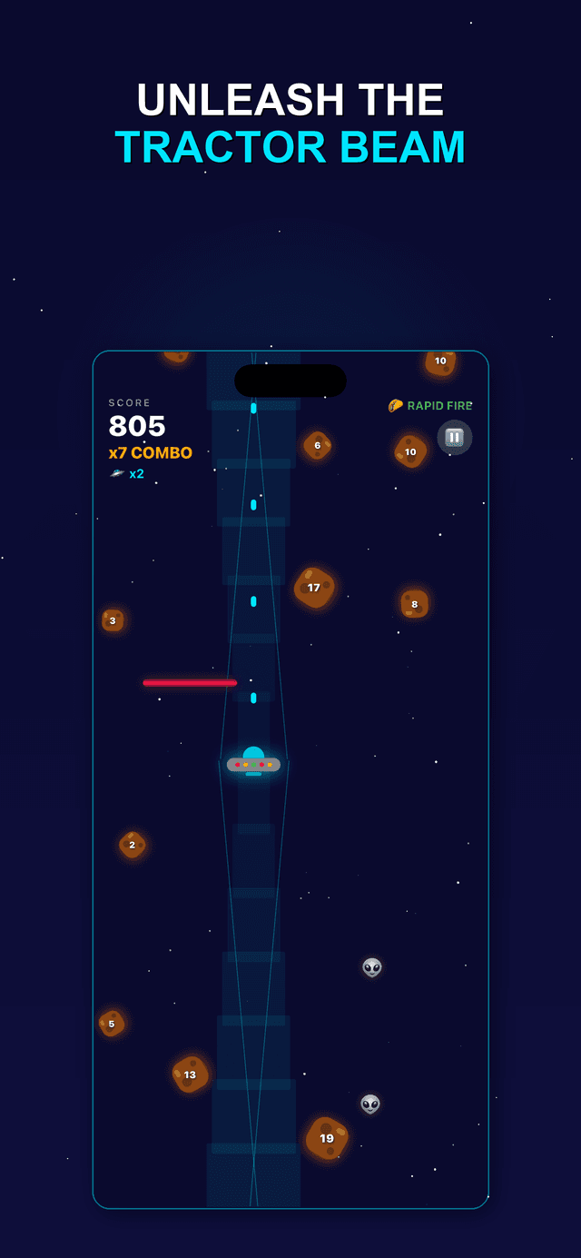 Tractor beam gameplay